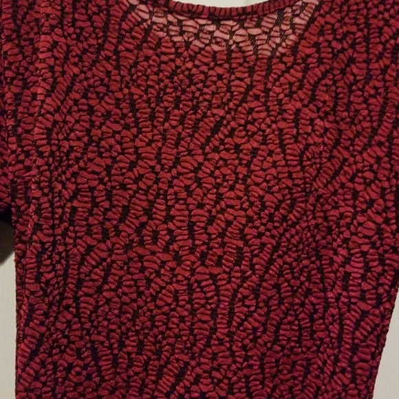 Pagani red/black dress w open back. - Picture 4 of 5